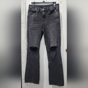 AE Distressed Black Women's Jeans